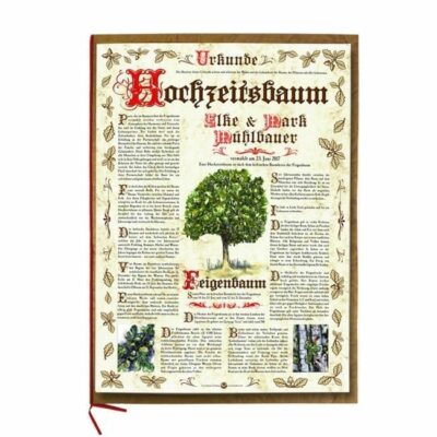 Hochzeitsbaum Urkunde Antik