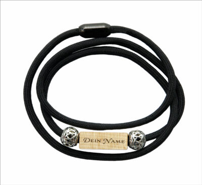 lebensbaum armband ahorn schwarz 3er 1